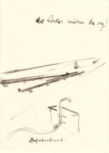 14/02.01 Skizze zu: Zwei geografische Linien, 1978/79