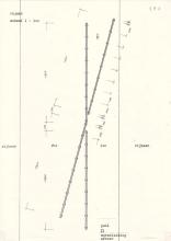 14/03.07 Technische Zeichnung zu: Zwei geografische Linien, 1979