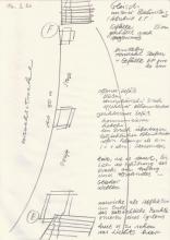 15/01.13 Skizze zu: Neuinszenierung U-Bahnhof Gleisdreick, 1980