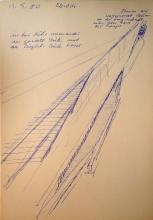 17/01.10 Notizen und Skizzen zu: Arbeit an der Kleiststraße, 1980