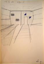 17/01.14 Notizen und Skizzen zu: Arbeit an der Kleiststraße, 1980