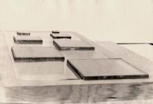 07/02 Wasserfläche mit 7 Inseln, Modellansicht, 1972
